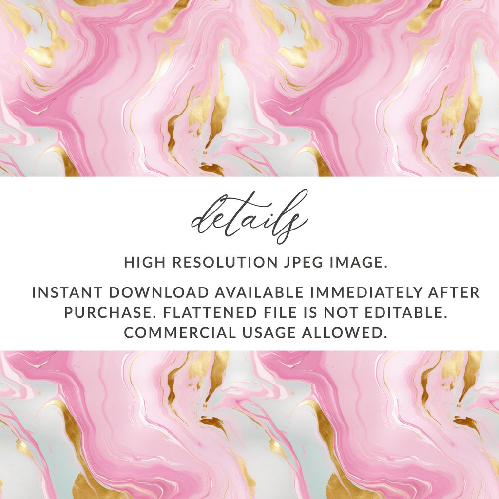 Pink Marble Gold T-Shirt, Digital Art, Seamless Pattern, Trendy Design, Abstract Art, Marble Print, Aesthetic Design, Home Decor - Moore and Mountain
