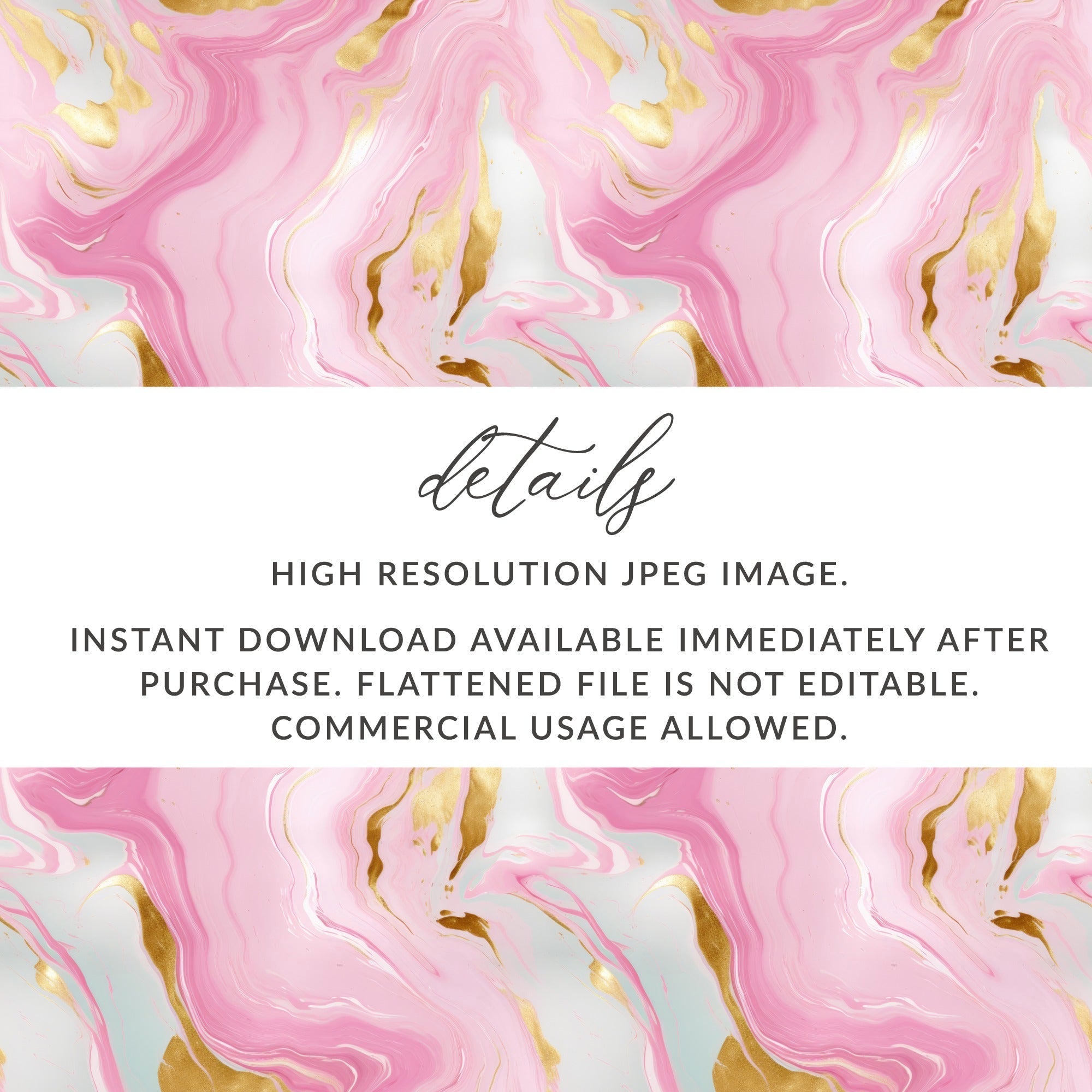 Pink Marble Gold T-Shirt, Digital Art, Seamless Pattern, Trendy Design, Abstract Art, Marble Print, Aesthetic Design, Home Decor - Moore and Mountain