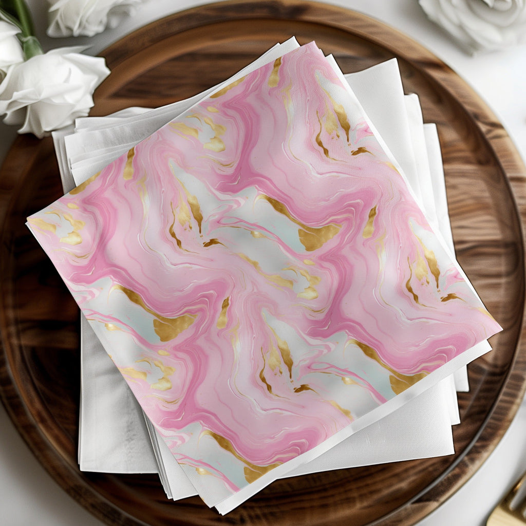 Pink Marble Gold T-Shirt, Digital Art, Seamless Pattern, Trendy Design, Abstract Art, Marble Print, Aesthetic Design, Home Decor - Moore and Mountain