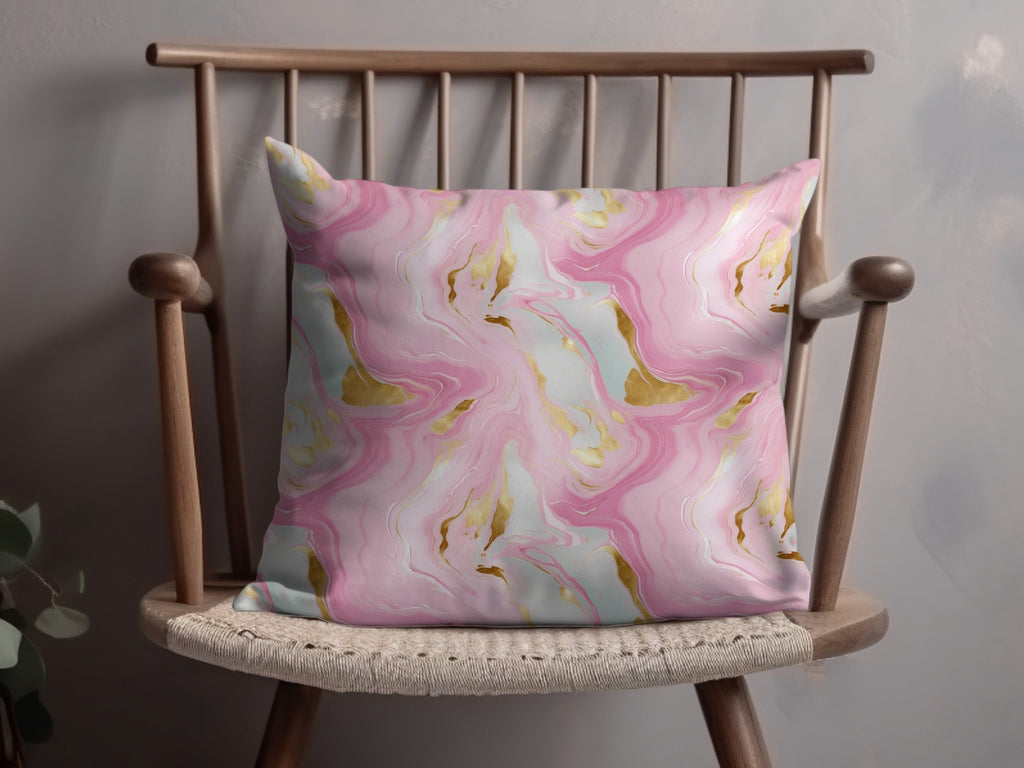 Pink Marble Gold T-Shirt, Digital Art, Seamless Pattern, Trendy Design, Abstract Art, Marble Print, Aesthetic Design, Home Decor - Moore and Mountain