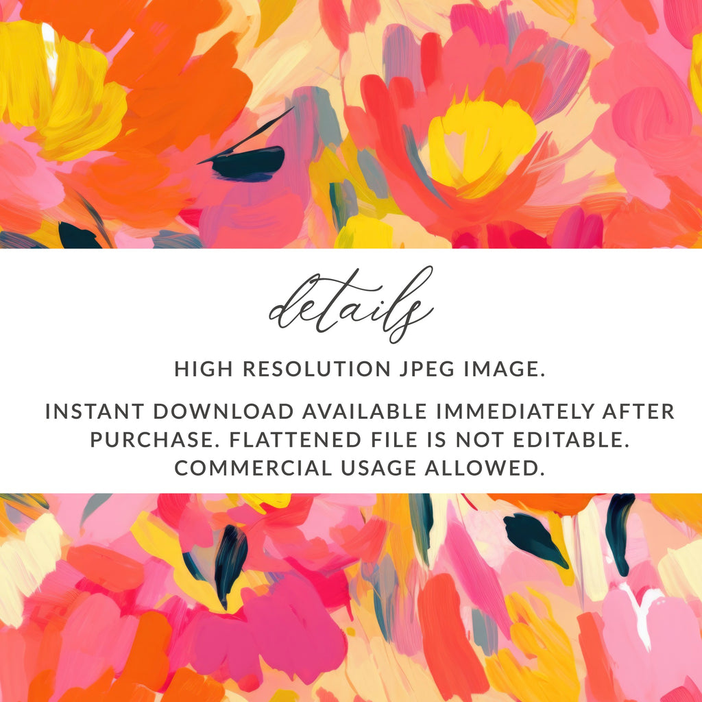 High Resolution Floral JPEG Image for Instant Download