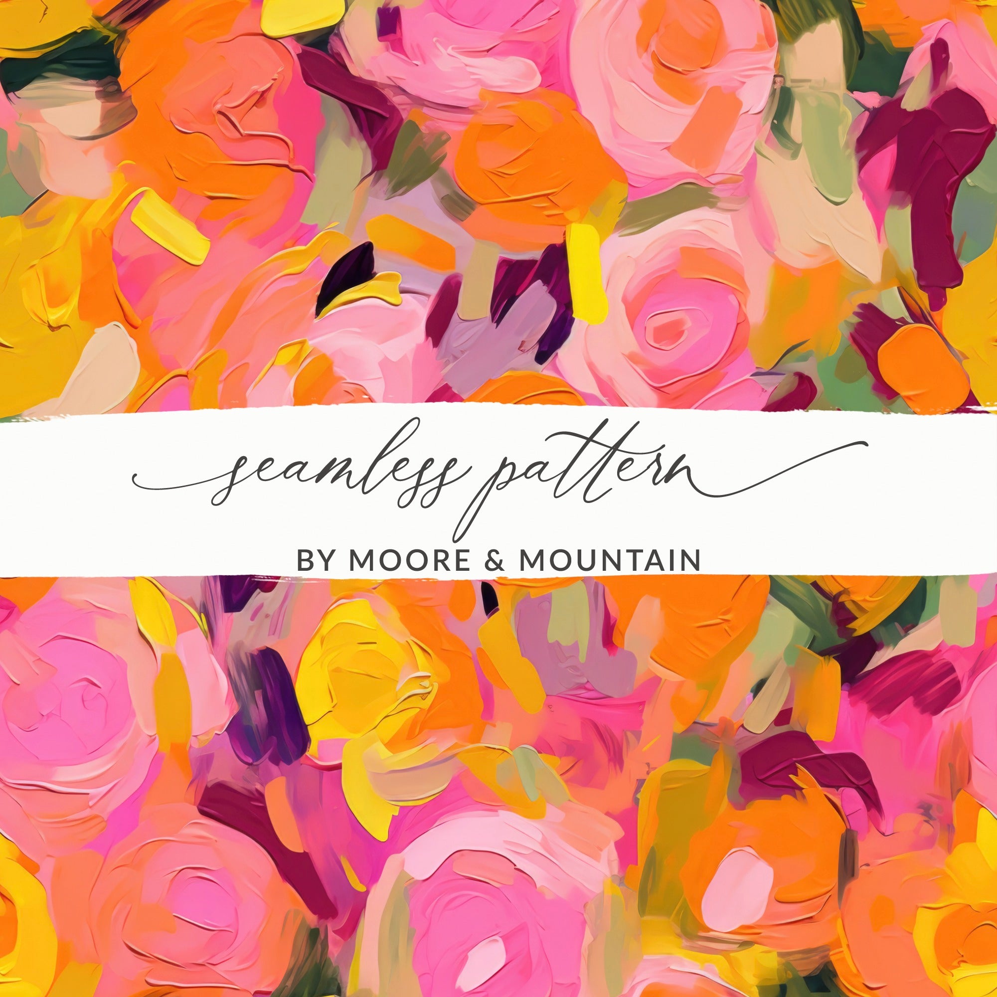 Colorful Abstract Floral Seamless Pattern Design