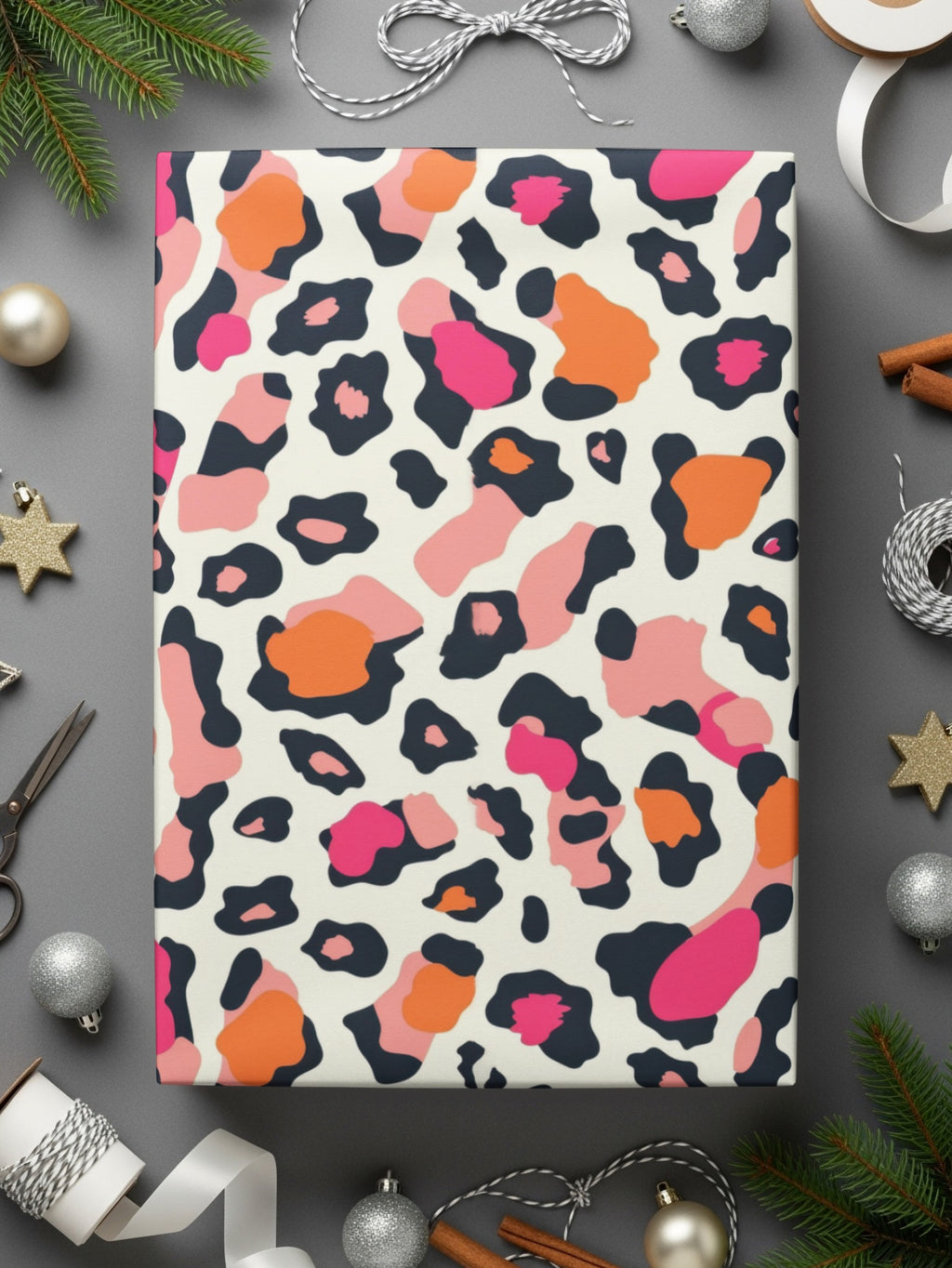 Colorful Animal Print Leopard Pattern Gift Wrap