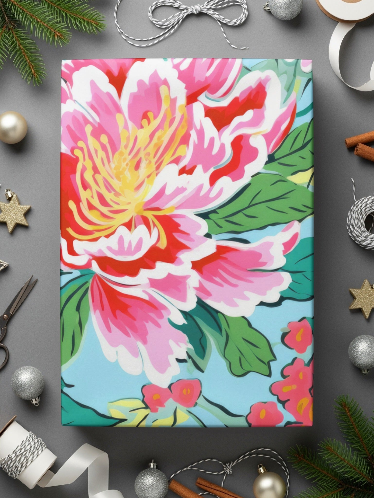 Pink Peony Digital Paper, Floral Pattern, Seamless Pattern, Printable Paper, Digital Download, Fabric Design, Scrapbook Paper - Moore and Mountain