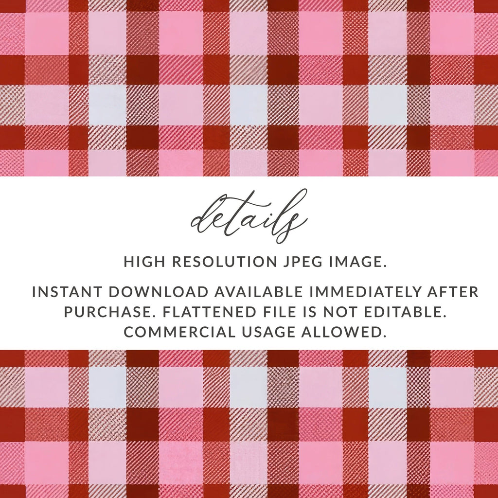 Pink Plaid Digital Paper, Seamless Check Pattern, Tartan Background, Digital Download, Scrapbook Paper, Fabric Design, 12x12 JPEG - Moore and Mountain