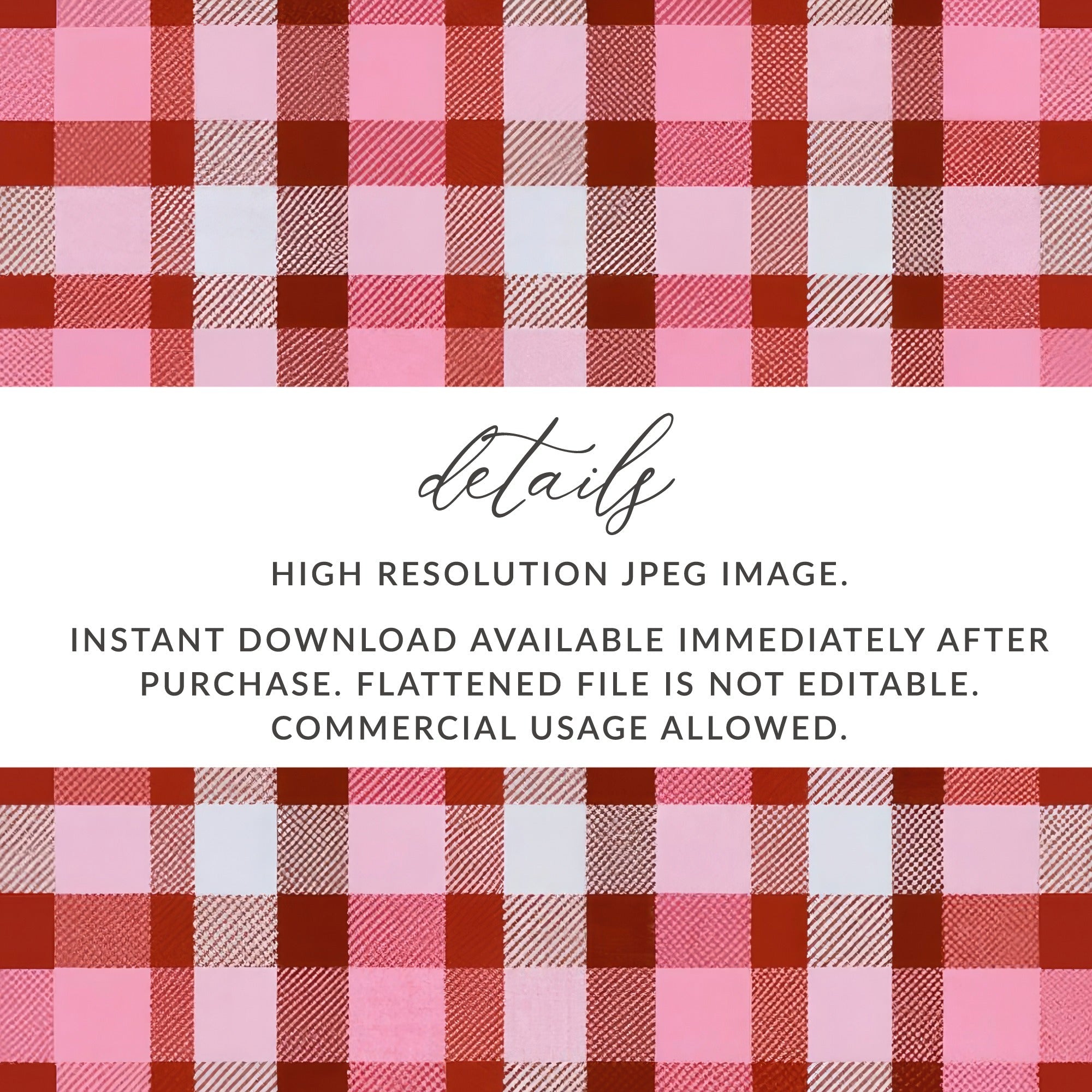 Pink Plaid Digital Paper, Seamless Check Pattern, Tartan Background, Digital Download, Scrapbook Paper, Fabric Design, 12x12 JPEG - Moore and Mountain