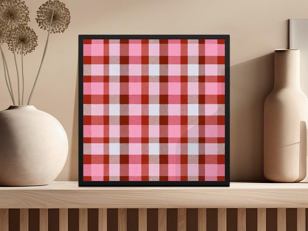 Pink Plaid Digital Paper, Seamless Check Pattern, Tartan Background, Digital Download, Scrapbook Paper, Fabric Design, 12x12 JPEG - Moore and Mountain