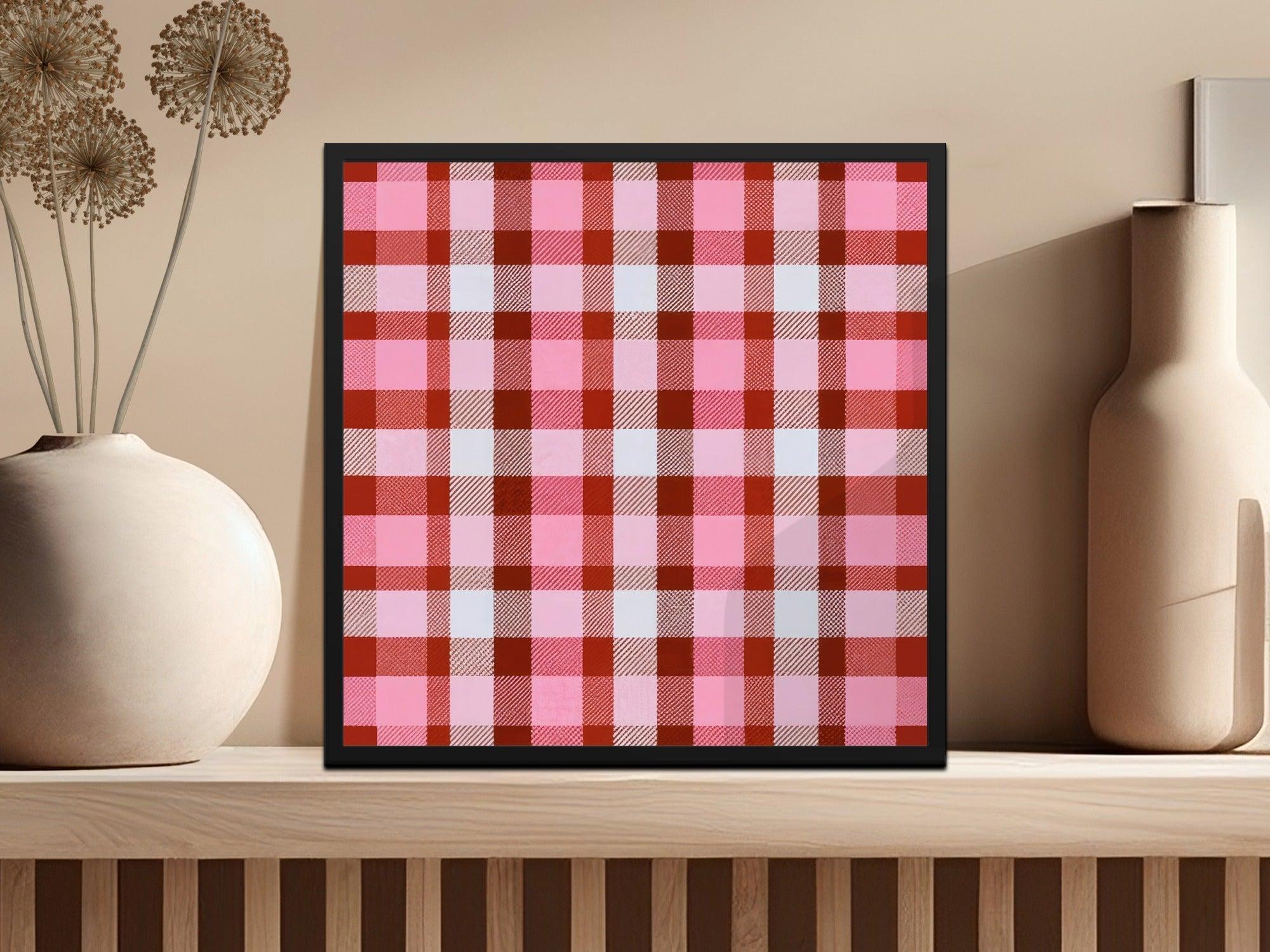 Pink Plaid Digital Paper, Seamless Check Pattern, Tartan Background, Digital Download, Scrapbook Paper, Fabric Design, 12x12 JPEG - Moore and Mountain