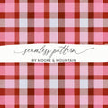 Pink Plaid Digital Paper, Seamless Check Pattern, Tartan Background, Digital Download, Scrapbook Paper, Fabric Design, 12x12 JPEG - Moore and Mountain