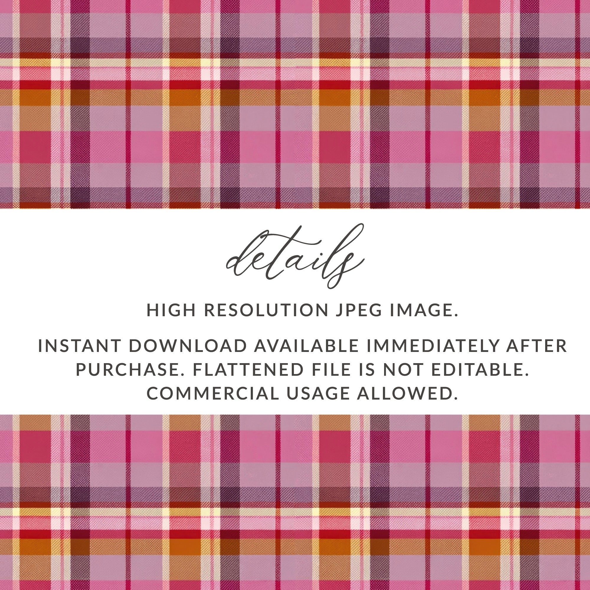 Pink Plaid Digital Paper, Seamless Tartan Pattern, Scrapbook Paper, Commercial Use, 12x12 JPEG Files, 2 Scales, Fabric Design - Moore and Mountain