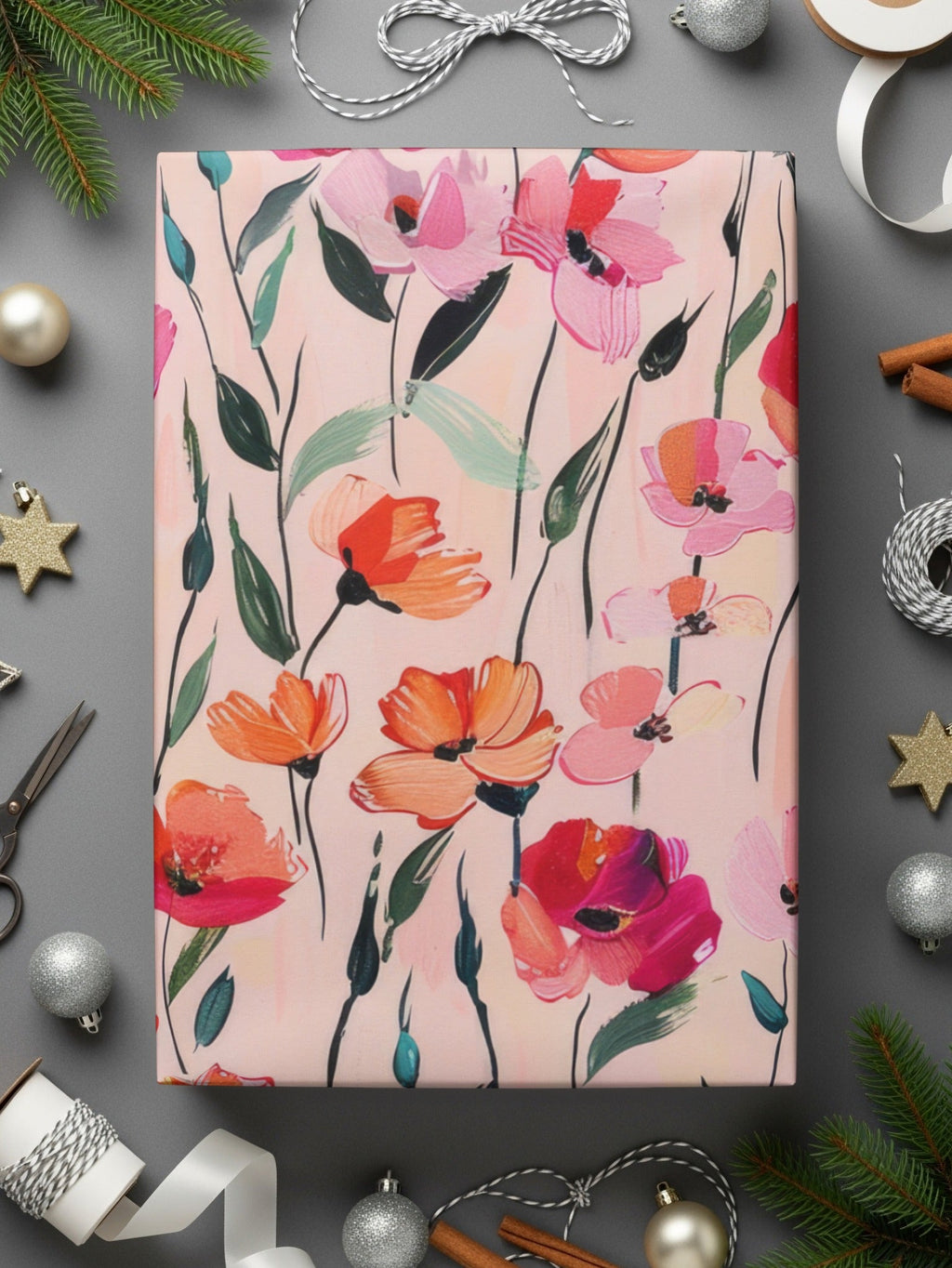 Pink Poppy T-Shirt, Digital File, Floral Design, Printable Art, Seamless Pattern, Fabric Design, Flower Background, Gift Idea - Moore and Mountain