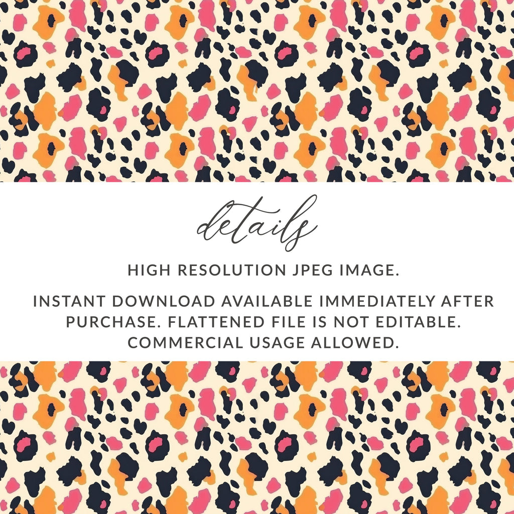 Colorful Leopard Print High Resolution JPEG Image