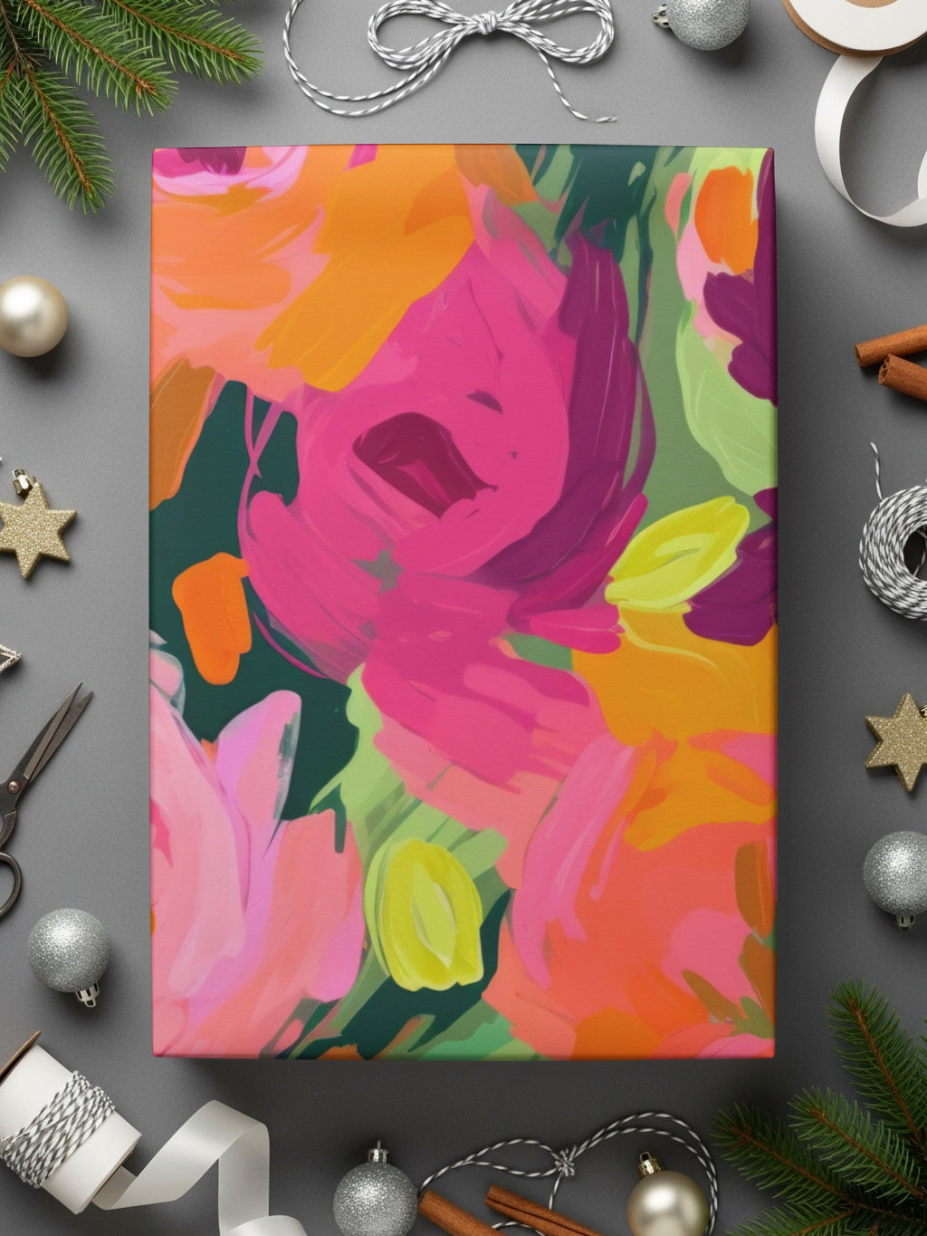 Colorful Abstract Floral Canvas Wall Art Gift Decoration
