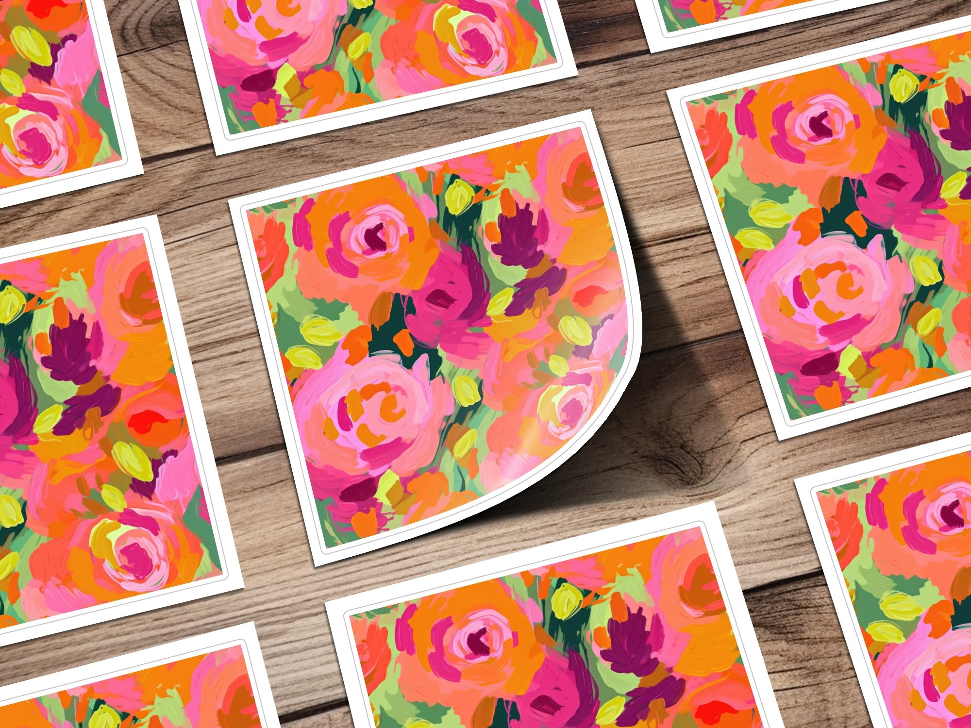 Vibrant Floral Patterned Design Art Print Collection