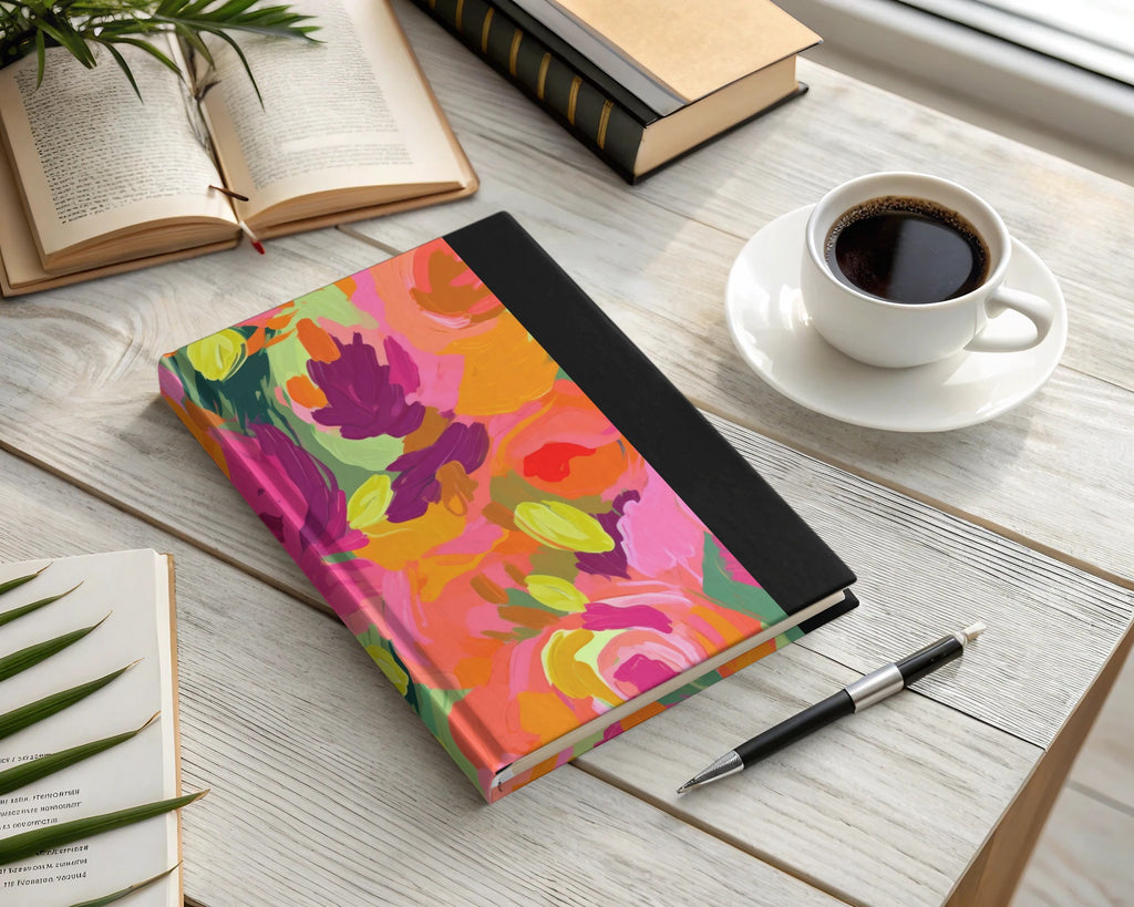Vibrant Floral Design Notebook for Creative Journaling