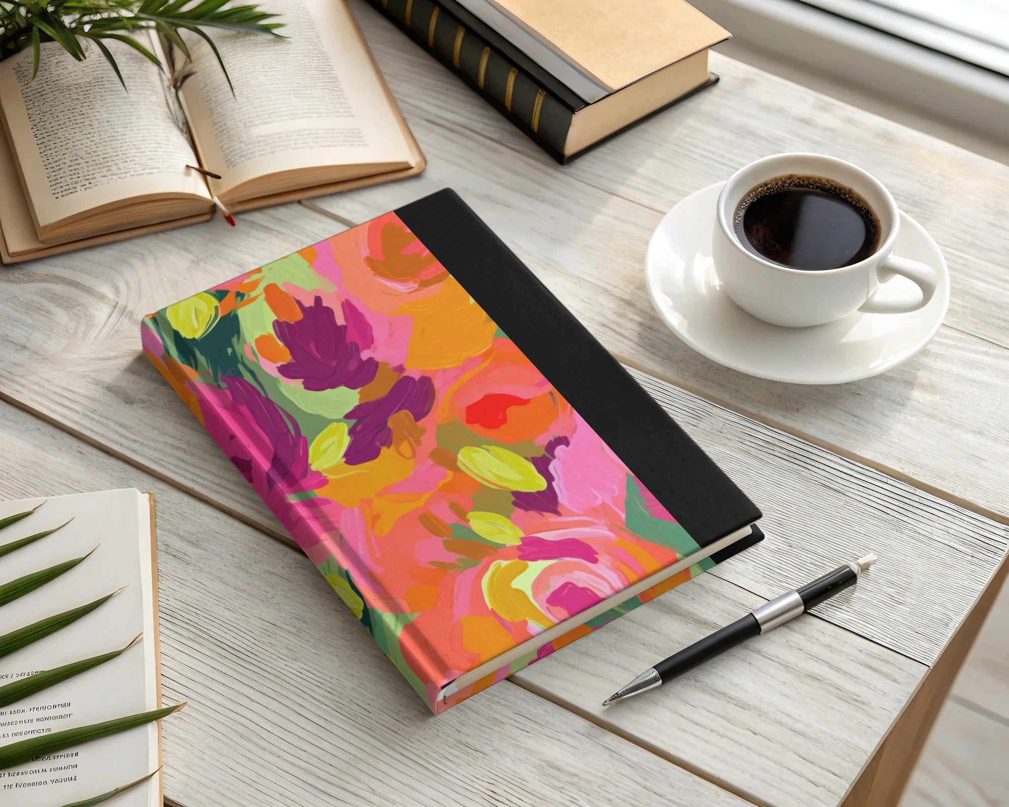 Vibrant Floral Design Notebook for Creative Journaling