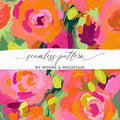 Bright Floral Seamless Pattern by Moore and Mountain