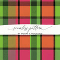 Plaid Digital Paper, Seamless Pattern, Colorful Tartan Texture, Scrapbook Paper, Digital Background, Fabric Design, Digital Product - Moore and Mountain