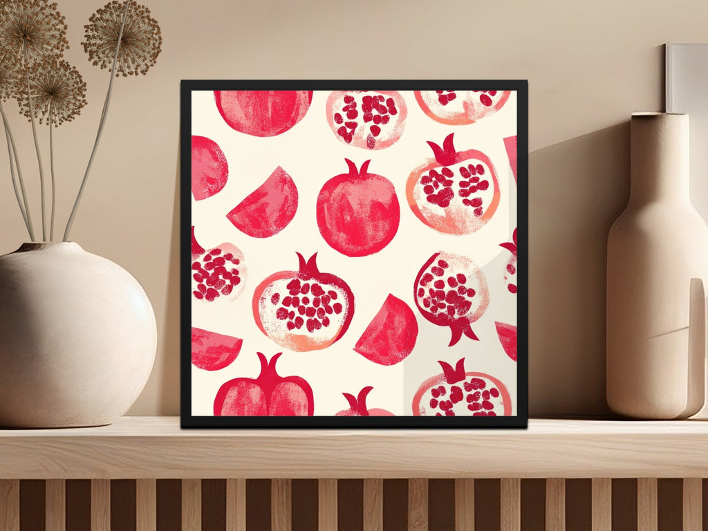 Pomegranate Seamless Pattern Digital Paper, Fruit Print, Kitchen Decor, Summer Vibes, Fabric Design, Scrapbooking, Digital Download - Moore and Mountain