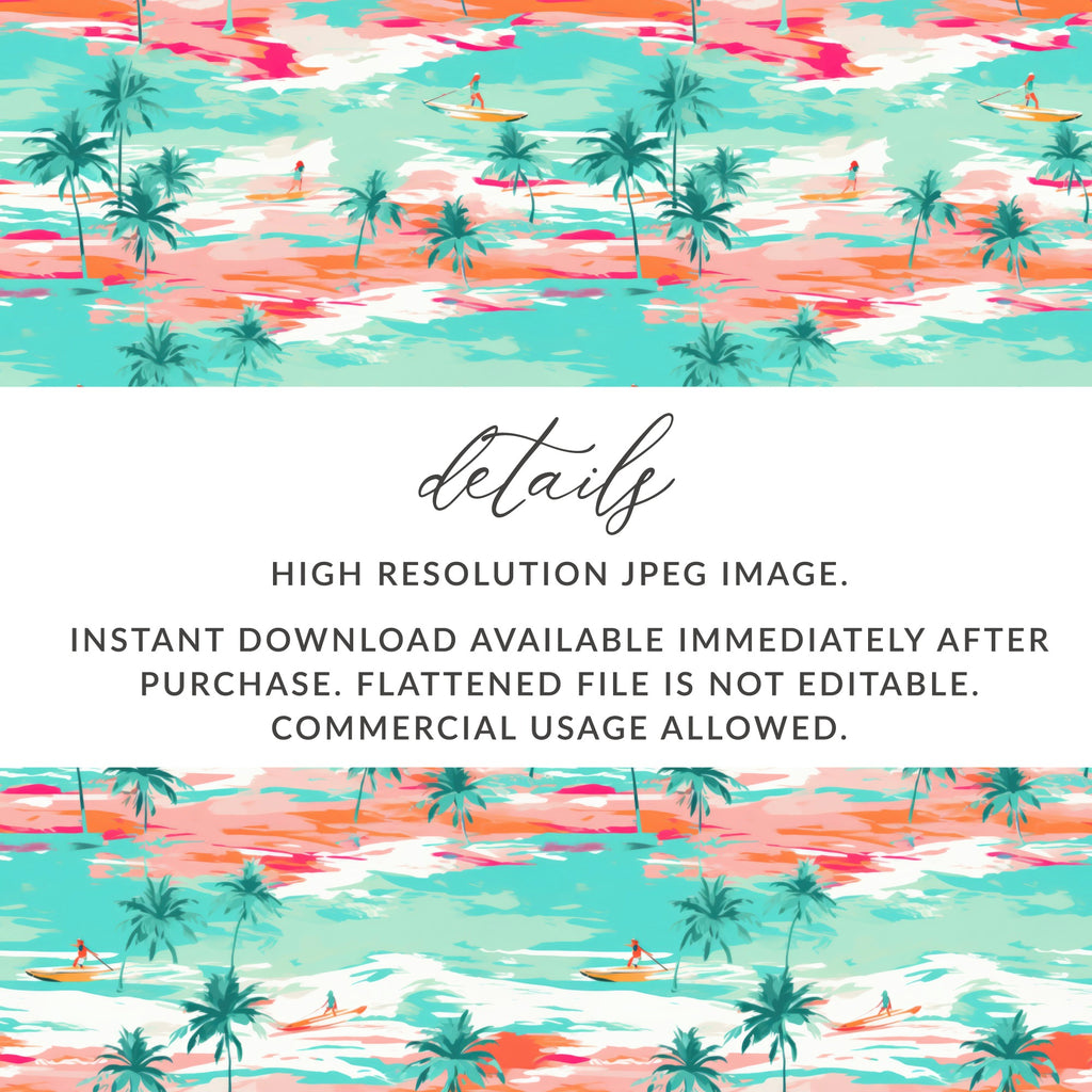 Tropical Island Surfing Theme High Resolution JPEG Image