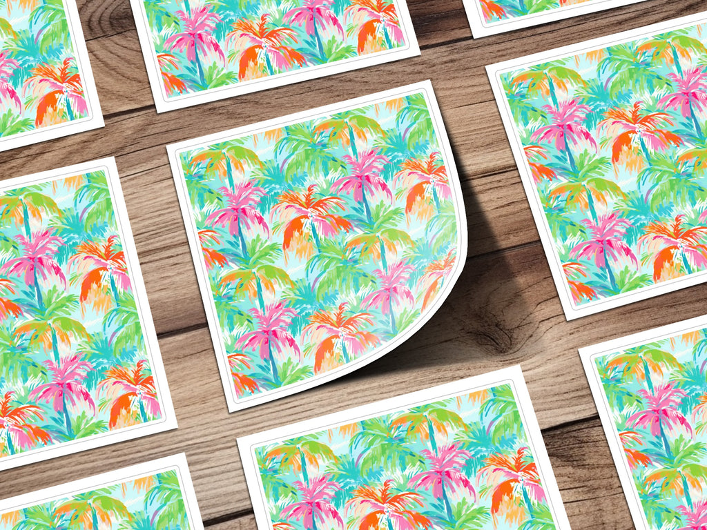 Vibrant Tropical Palm Tree Patterned Decor Product