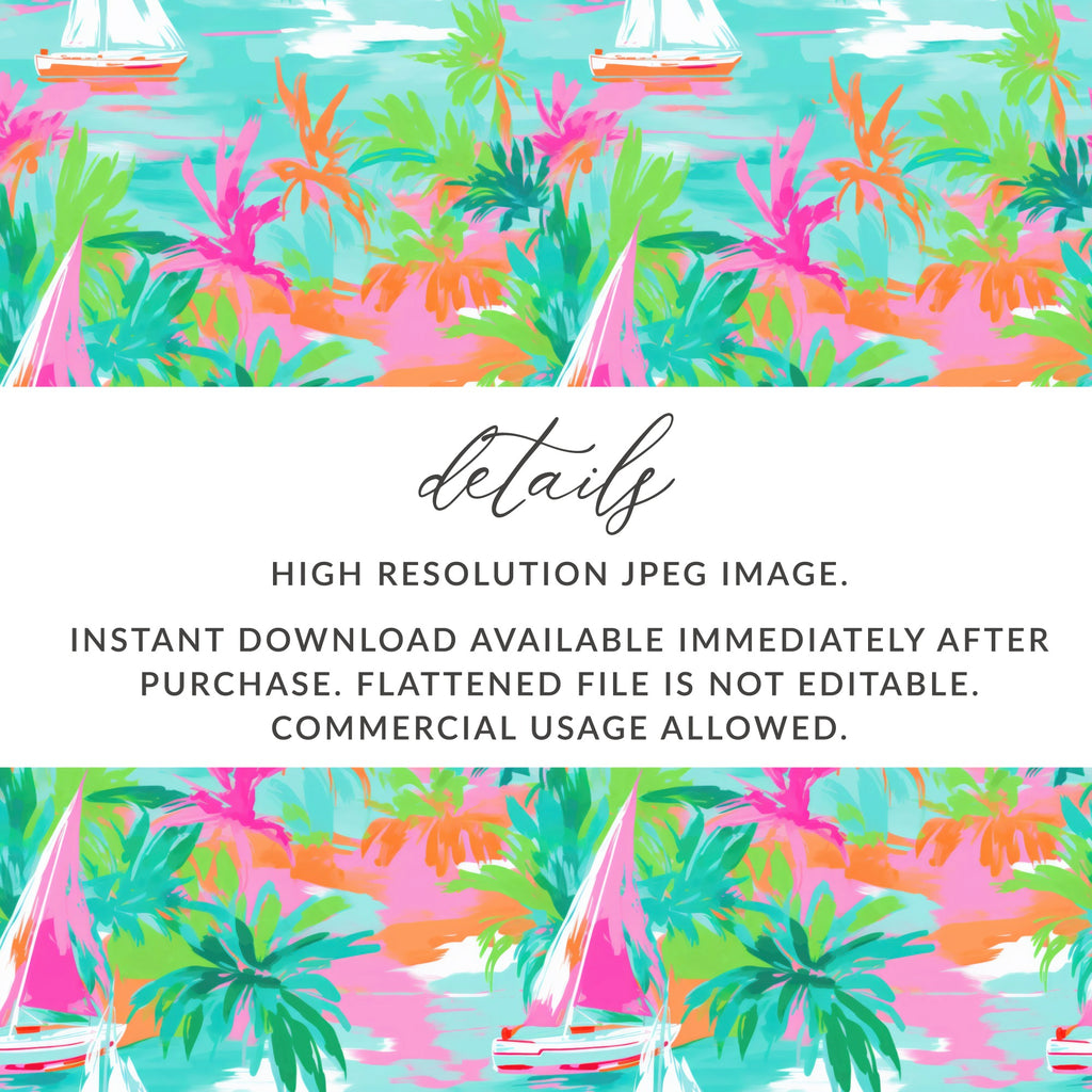 Vibrant Tropical Sailboat Scene High Resolution JPEG Image