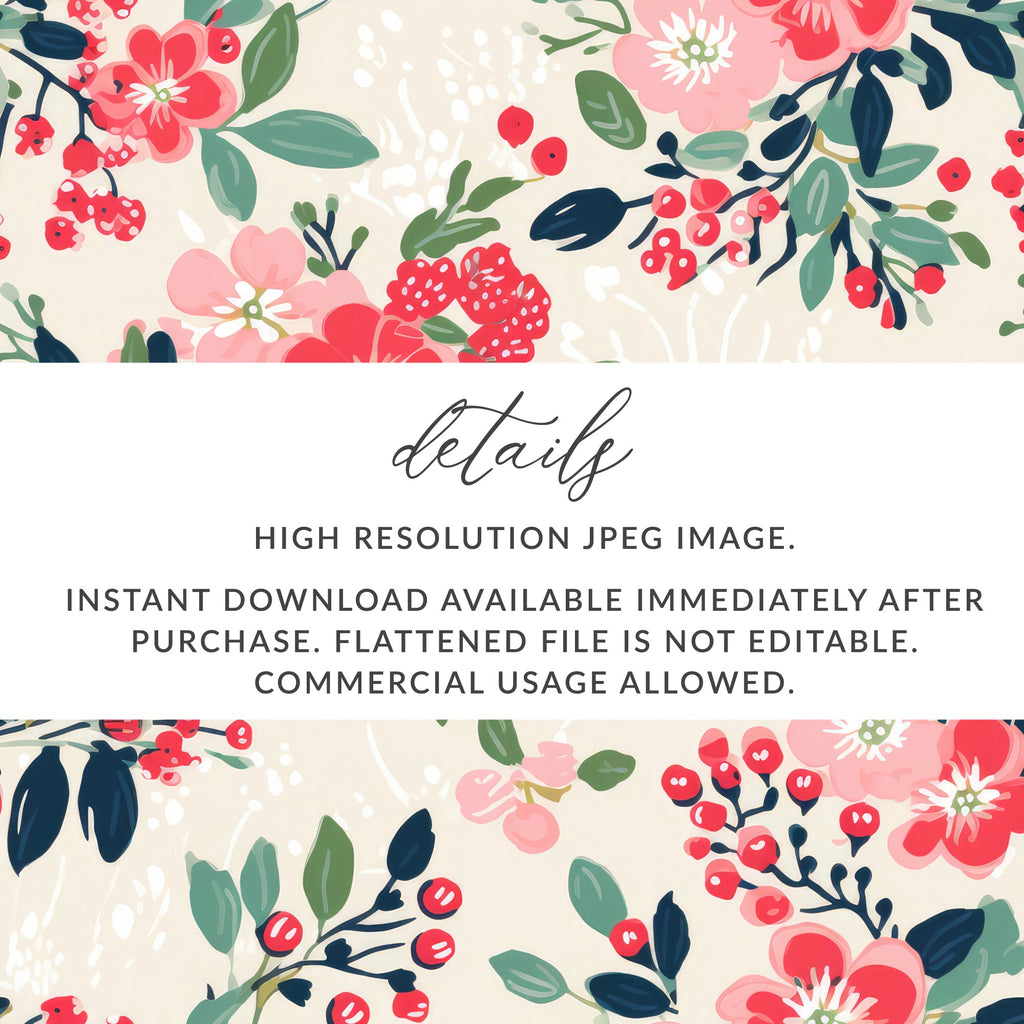High Resolution Floral Digital Download Painting Decor