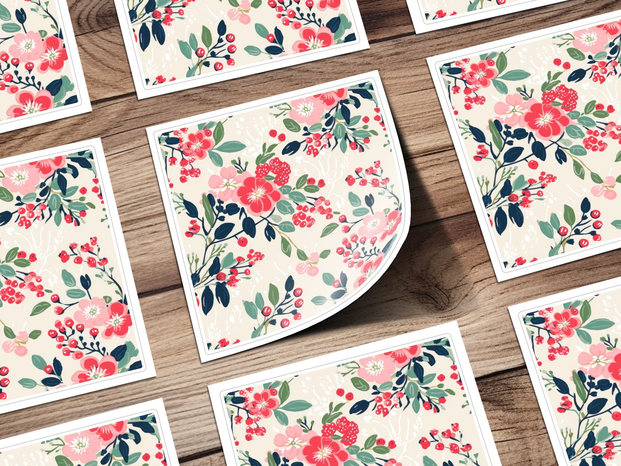 Vibrant Floral Design Botanical Print Art Poster