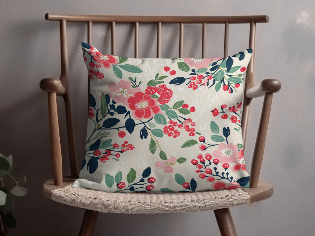 Vibrant Floral Decorative Cushion for Modern Home Decor
