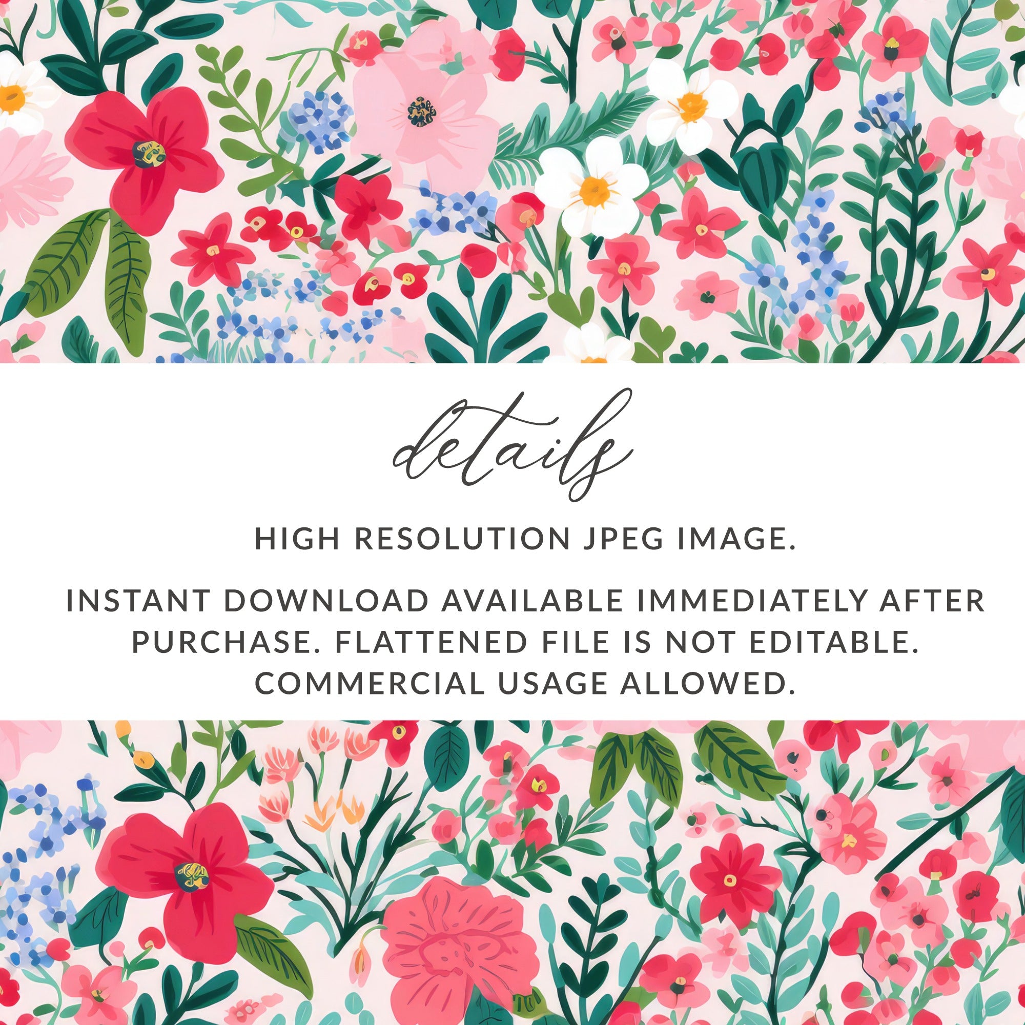 Beautiful Floral Pattern High Resolution JPEG Image