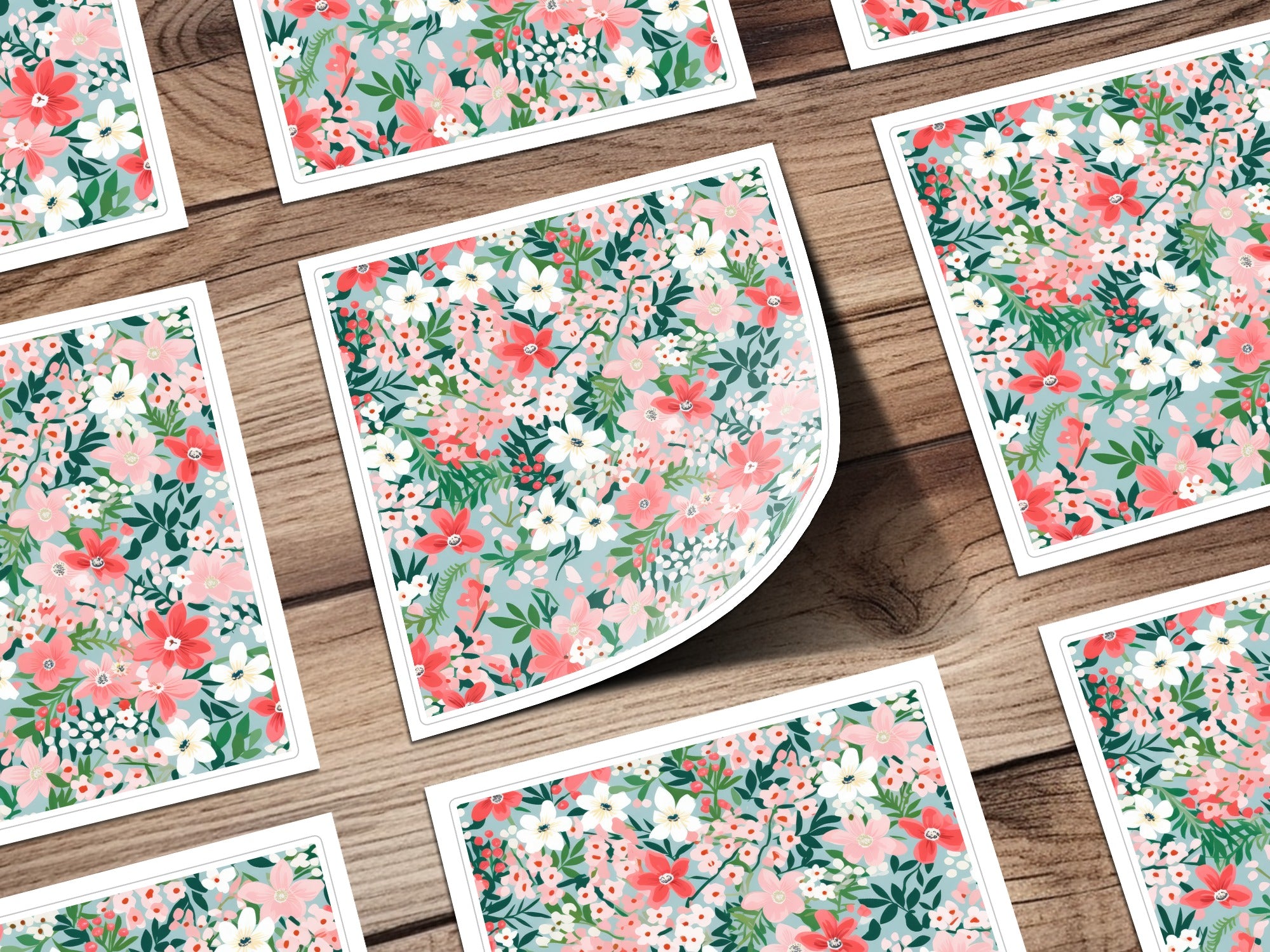 Vibrant Floral Pattern Design Sheet Collection