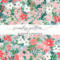 Seamless Pattern By Moore & Mountain Floral Artwork