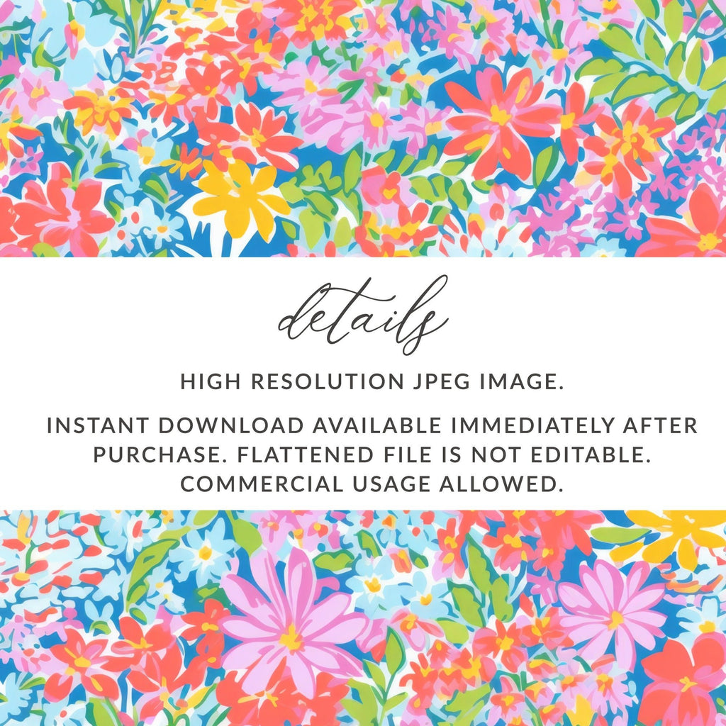 Ditsy Floral T-Shirt, Seamless Flower Pattern, Floral Clipart, Botanical Print, Fabric Design, Colorful Flower DesignFloral Pattern T-Shirt, Digital Download, Pink Orange Yellow Flowers, Colorful Print, Repeating Floral Design, Seamless Pattern - Moore and Mountain