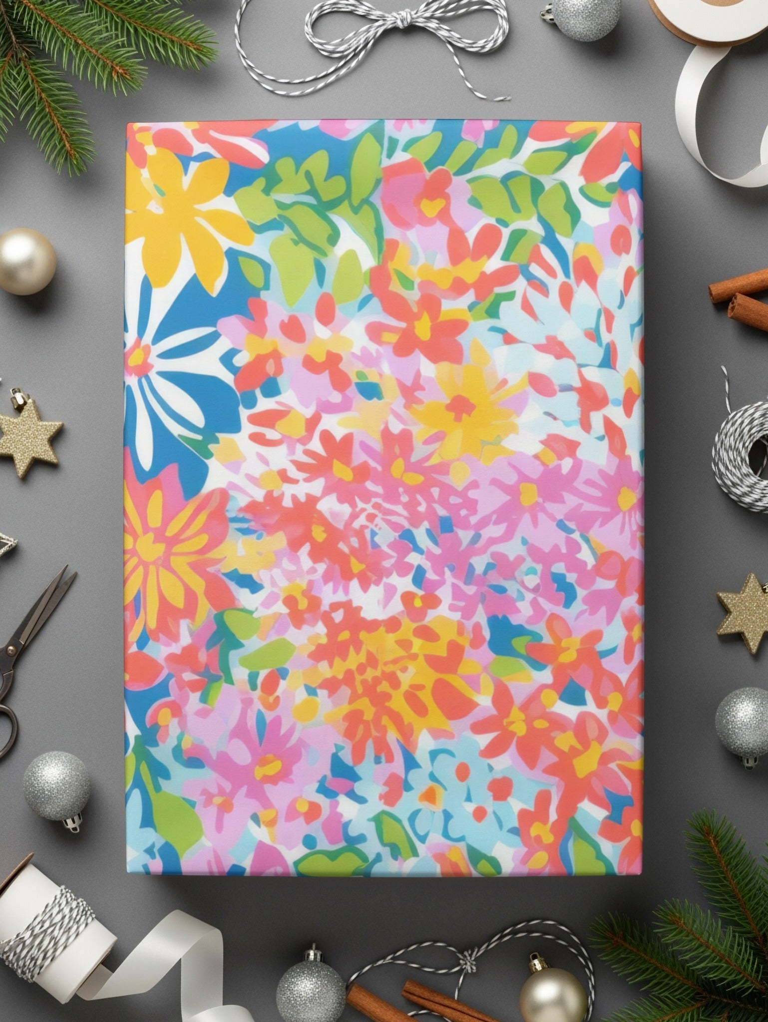 Ditsy Floral T-Shirt, Seamless Flower Pattern, Floral Clipart, Botanical Print, Fabric Design, Colorful Flower DesignFloral Pattern T-Shirt, Digital Download, Pink Orange Yellow Flowers, Colorful Print, Repeating Floral Design, Seamless Pattern - Moore and Mountain