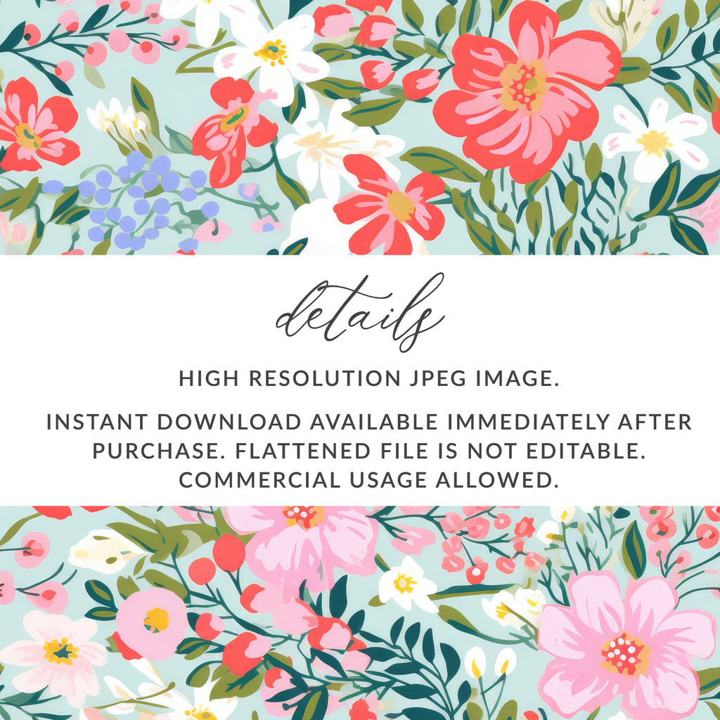 High Resolution Floral JPEG Instant Download Product