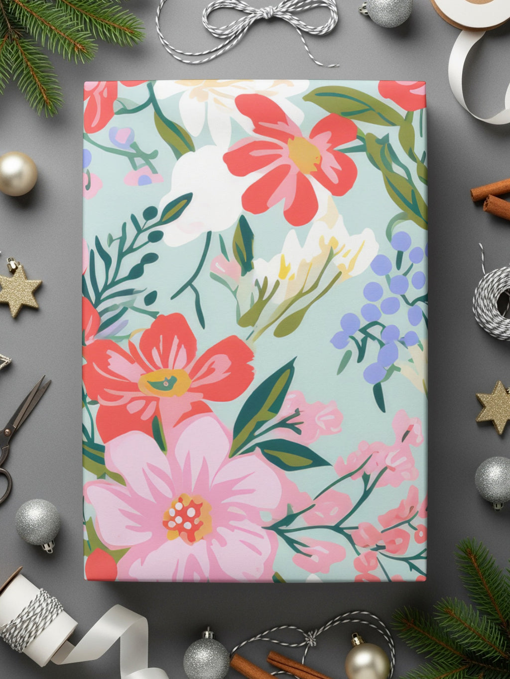 Floral Pattern Gift Wrap Perfect for Any Celebration