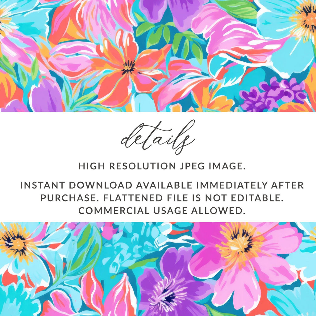 Ditsy Floral Seamless Pattern Colorful Flower Design, Fabric Print, Scrapbook Paper, Digital DownloadDigital Floral Pattern, Colorful Flowers Design, Seamless Flower Digital Paper, Bright Floral Art, Fabric Design Digital, Flower JPEG Files - Moore and Mountain