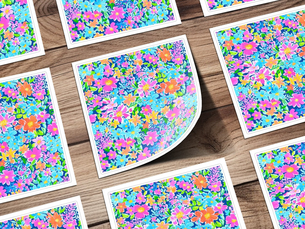 Ditsy Floral T-Shirt, Seamless Flower Pattern, Floral Clipart, Botanical Print, Fabric Design, Colorful Flower DesignFloral Seamless Pattern, Bright Colorful Flowers, Digital Paper Pack, Digital Fabric Design, Vibrant Background, Printable Art - Moore and Mountain