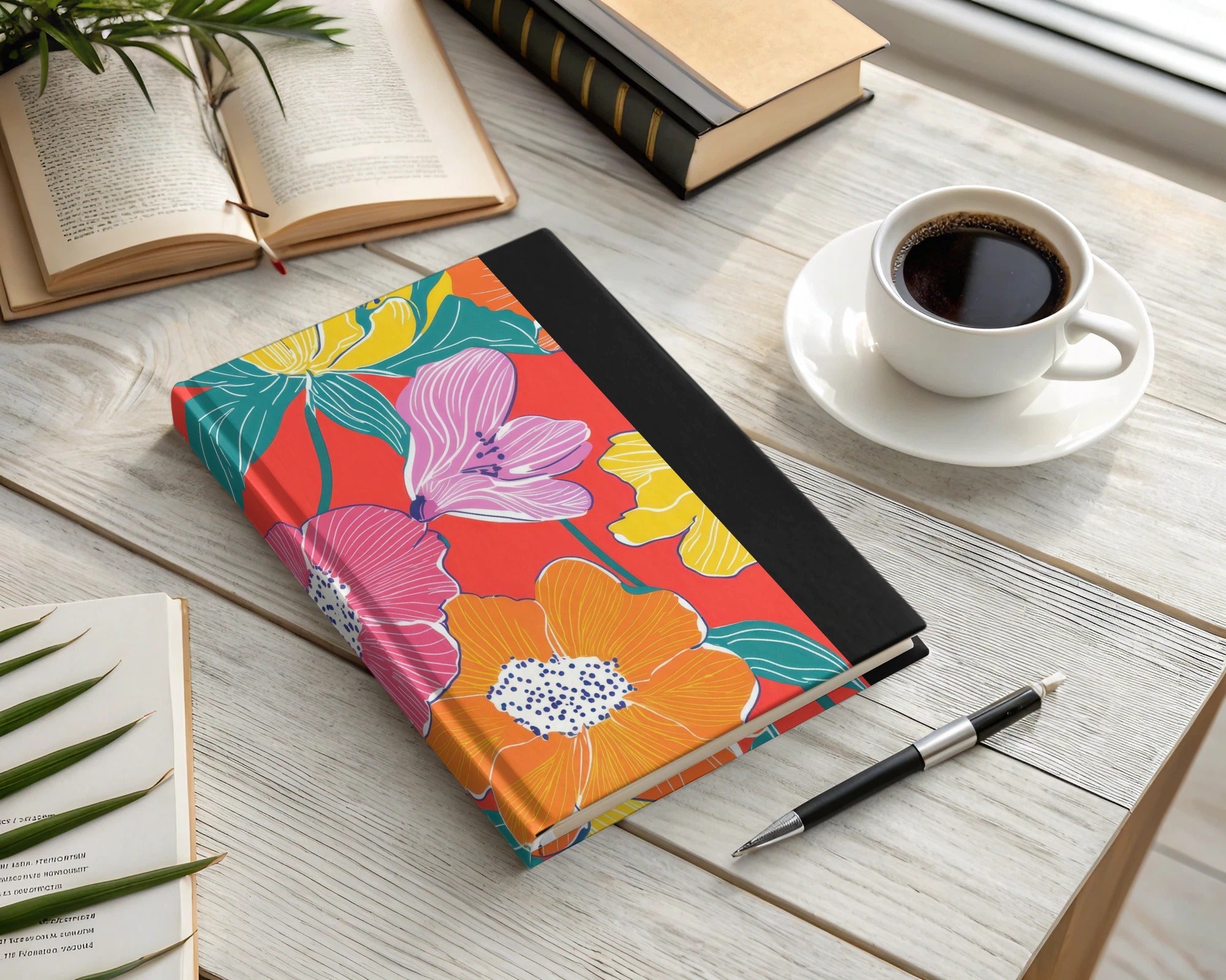 Preppy Red Digital Paper, 60s floral pattern, Seamless Retro Flowers, Flower Pattern Digital, Groovy Floral Background, Print File - Moore and Mountain