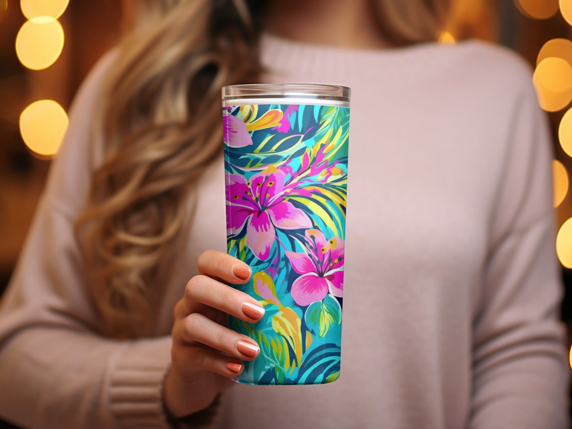 Preppy Tropical Flora Pattern Seamless Beachy Background - Moore and Mountain