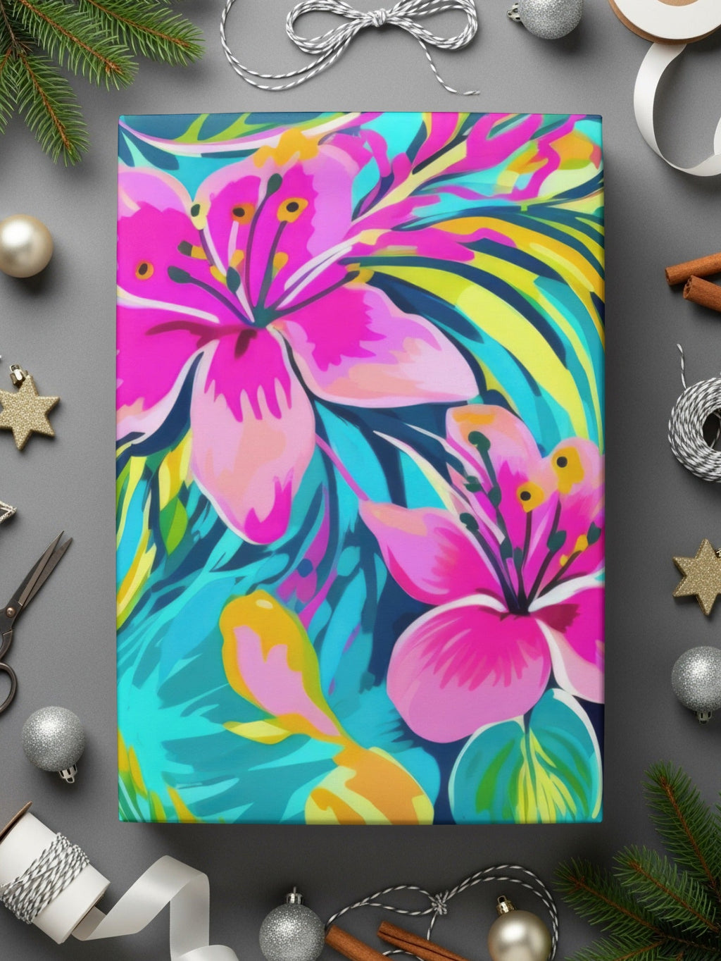 Preppy Tropical Flora Pattern Seamless Beachy Background - Moore and Mountain