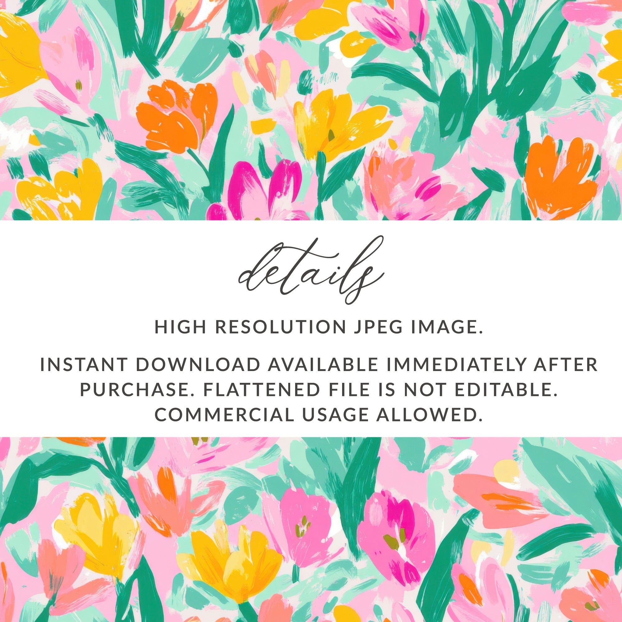 Preppy Tulips Seamless Playful Pastel Floral Blooms Seamless Pattern Abstract - Moore and Mountain