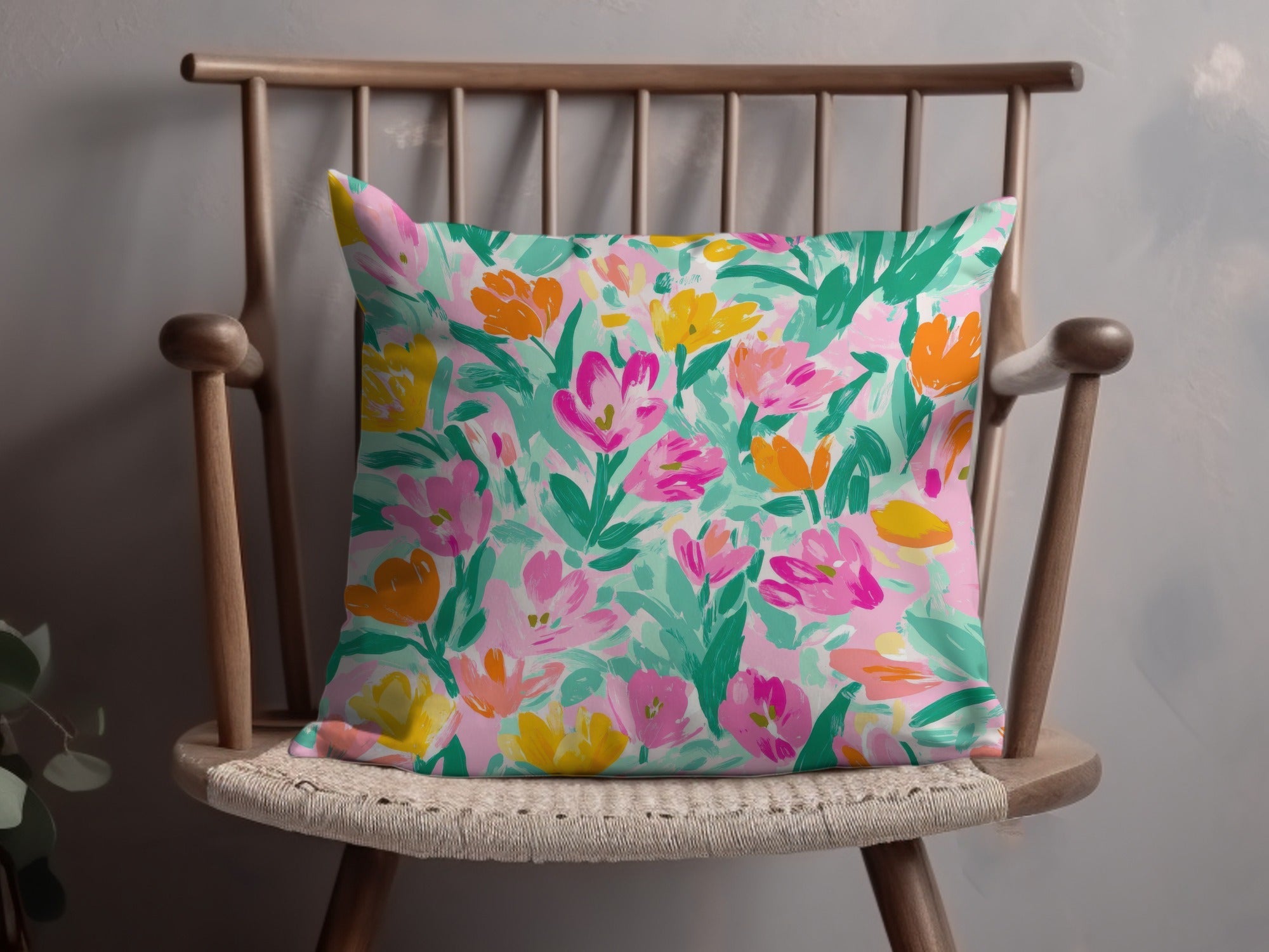 Preppy Tulips Seamless Playful Pastel Floral Blooms Seamless Pattern Abstract - Moore and Mountain