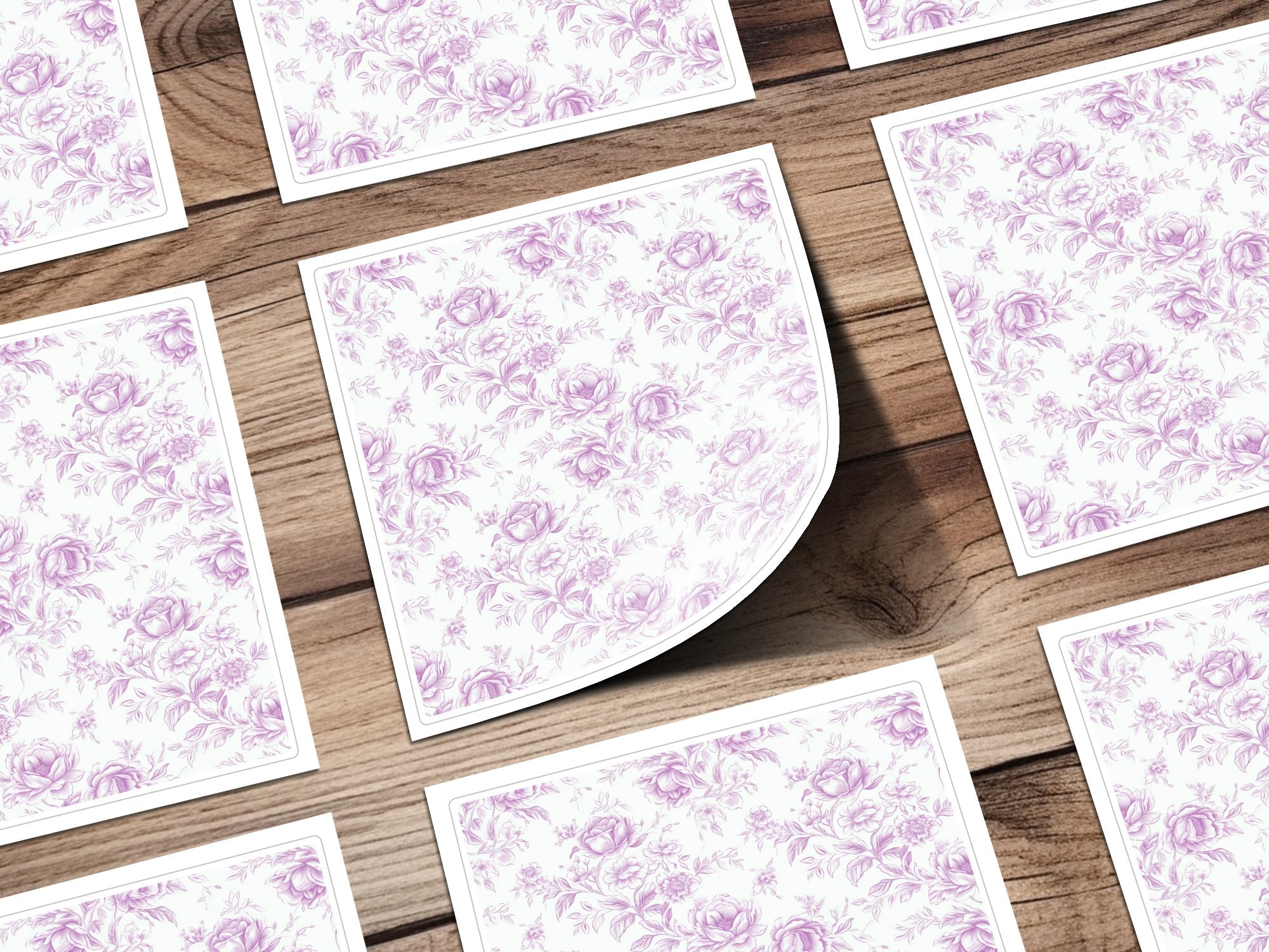 Purple Floral Digital Paper, Seamless Flower Pattern, Watercolor Floral, Elegant Spring, Floral Print, Fabric Design, Scrapbook Paper - Moore and Mountain