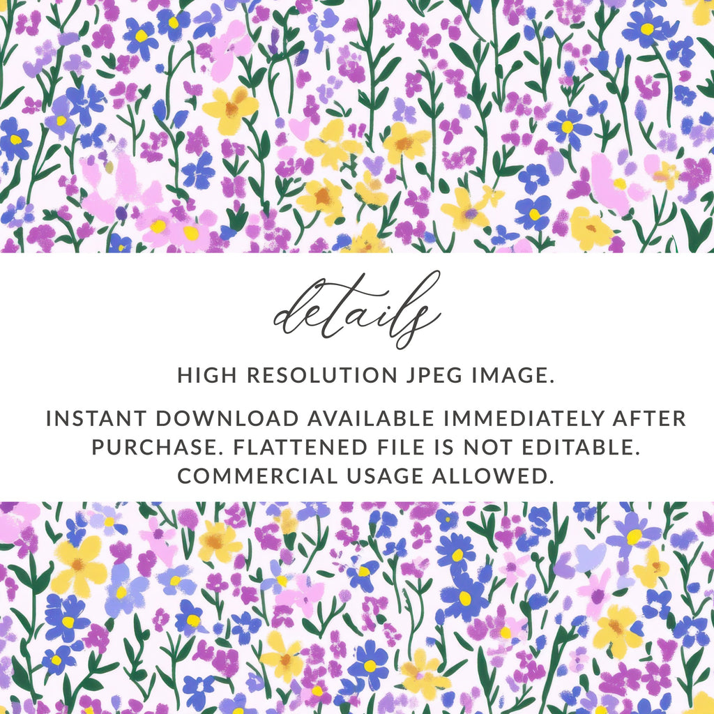 Vibrant Floral Pattern High Resolution JPEG Download