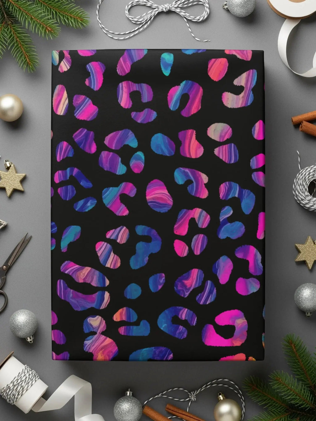 Rainbow Leopard Print Digital Paper, Seamless Animal Print Pattern, Bright Colorful Background, Digital Fabric Design Download - Moore and Mountain