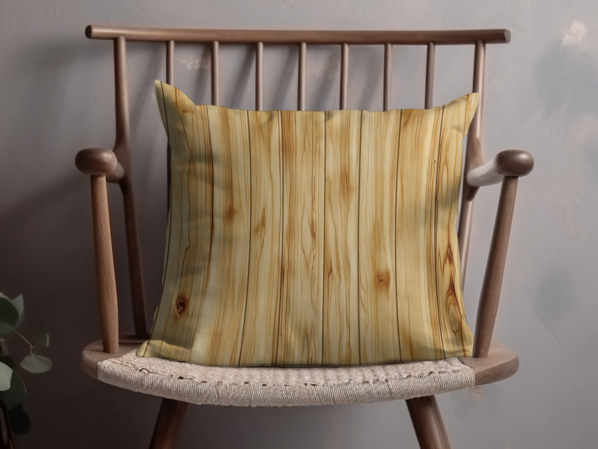 Wood Grain Pattern Throw Pillow for Cozy Home Decor