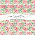 Red Green Leopard Spots Seamless Surface Pattern Design Digital Christmas Animal Print - Moore and Mountain
