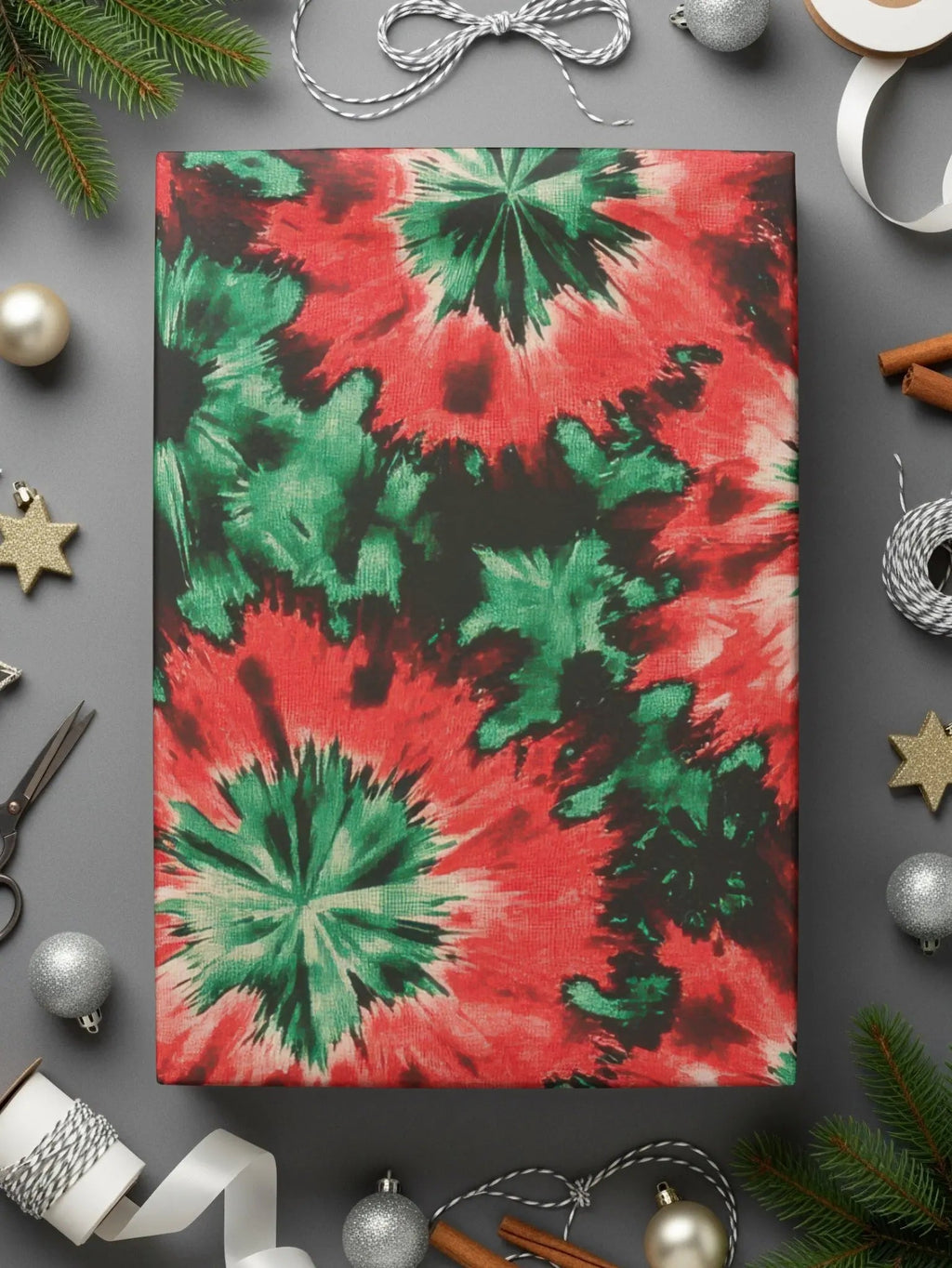 Red Green Tie Dye, Digital Paper, Seamless Pattern, Trendy Designs, Modern Art, Repeat Pattern, Fabric Design, Digital Download - Moore and Mountain