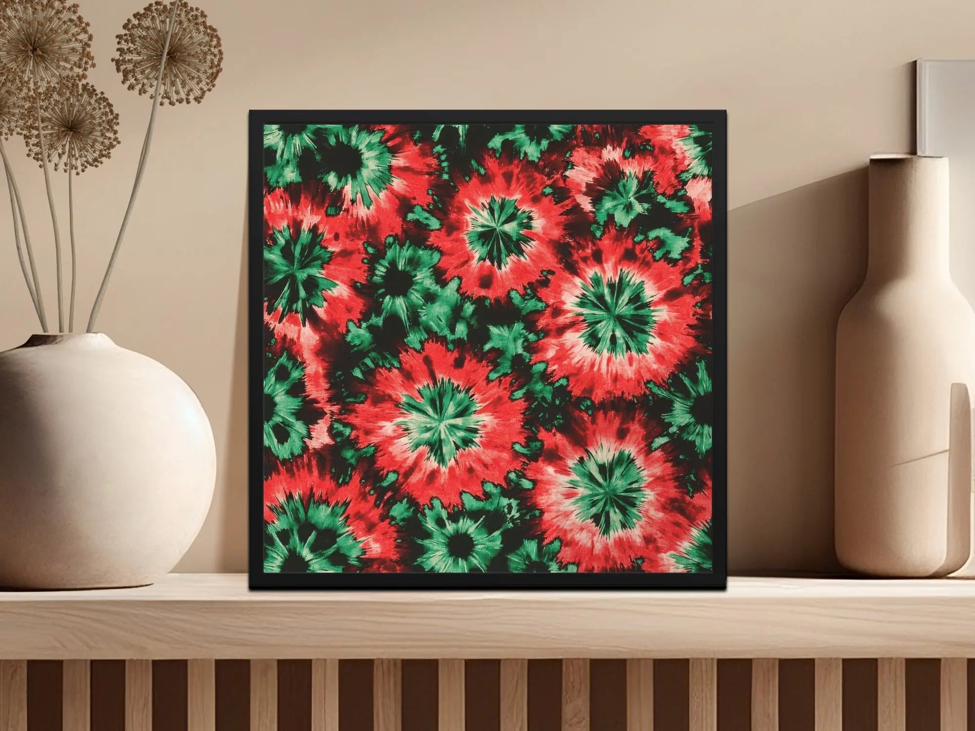 Red Green Tie Dye, Digital Paper, Seamless Pattern, Trendy Designs, Modern Art, Repeat Pattern, Fabric Design, Digital Download - Moore and Mountain